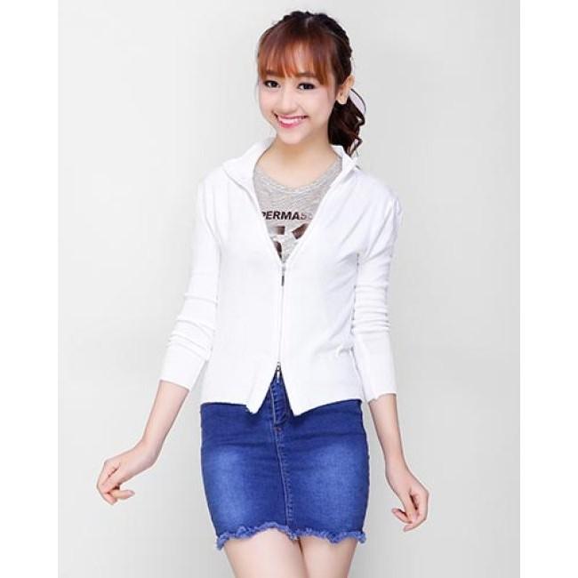 Áo Khoác Len Dây Kéo Cổ Trụ ( Có 12 Màu)-duoc-ban-tai-Hana Trâm Shop