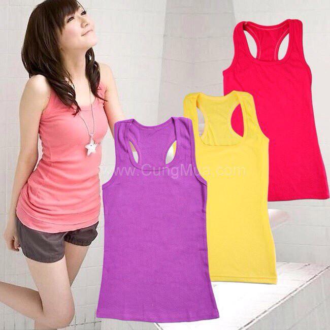 Áo thun 3 lỗ nữ hàng thun cotton ( Có Nhiều Màu )-duoc-ban-tai-Hana Trâm Shop