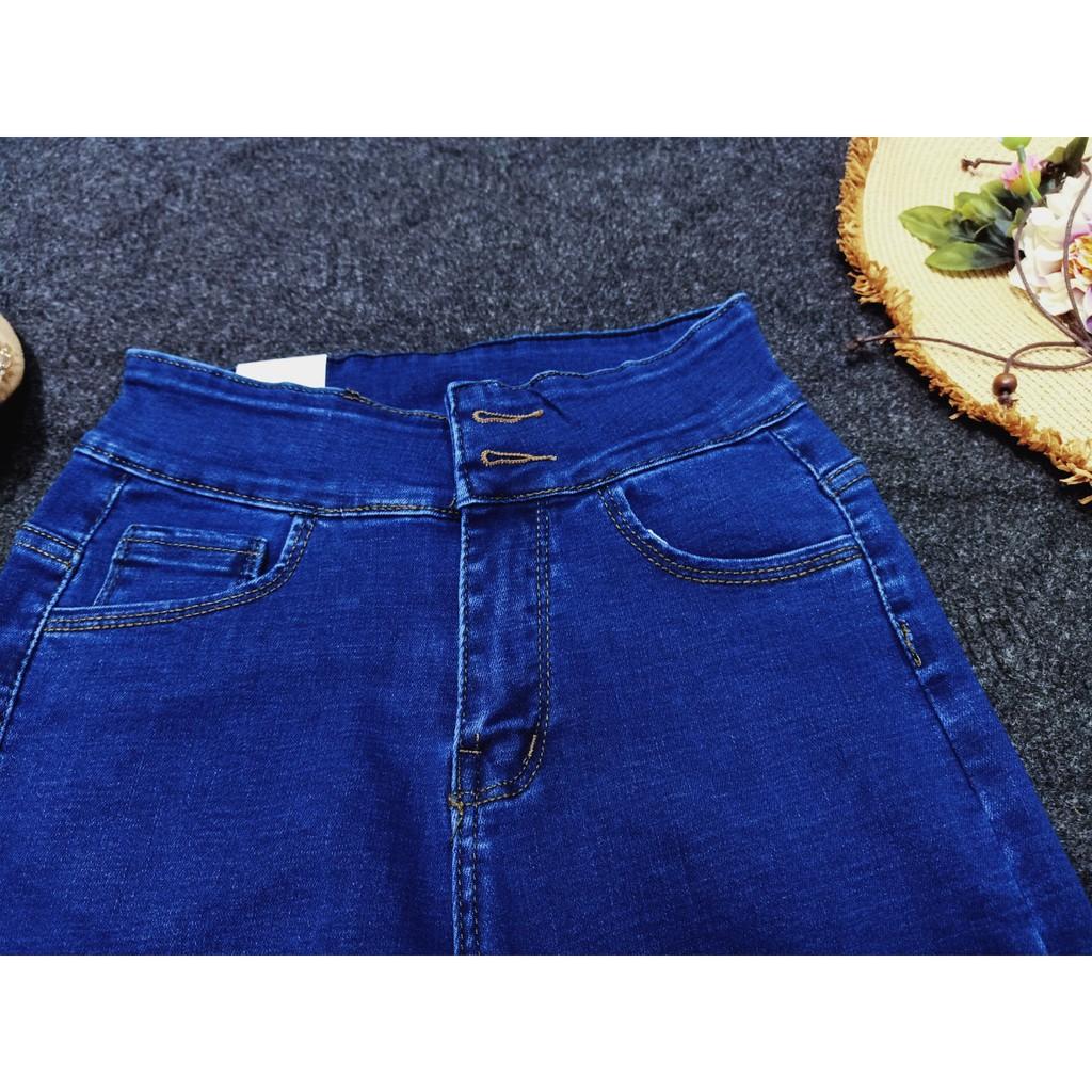 Quần Jean Lửng Gối Nữ Lưng Cao 2 Nút Gài ( Có 4 Màu )-duoc-ban-tai-Hana Trâm Shop