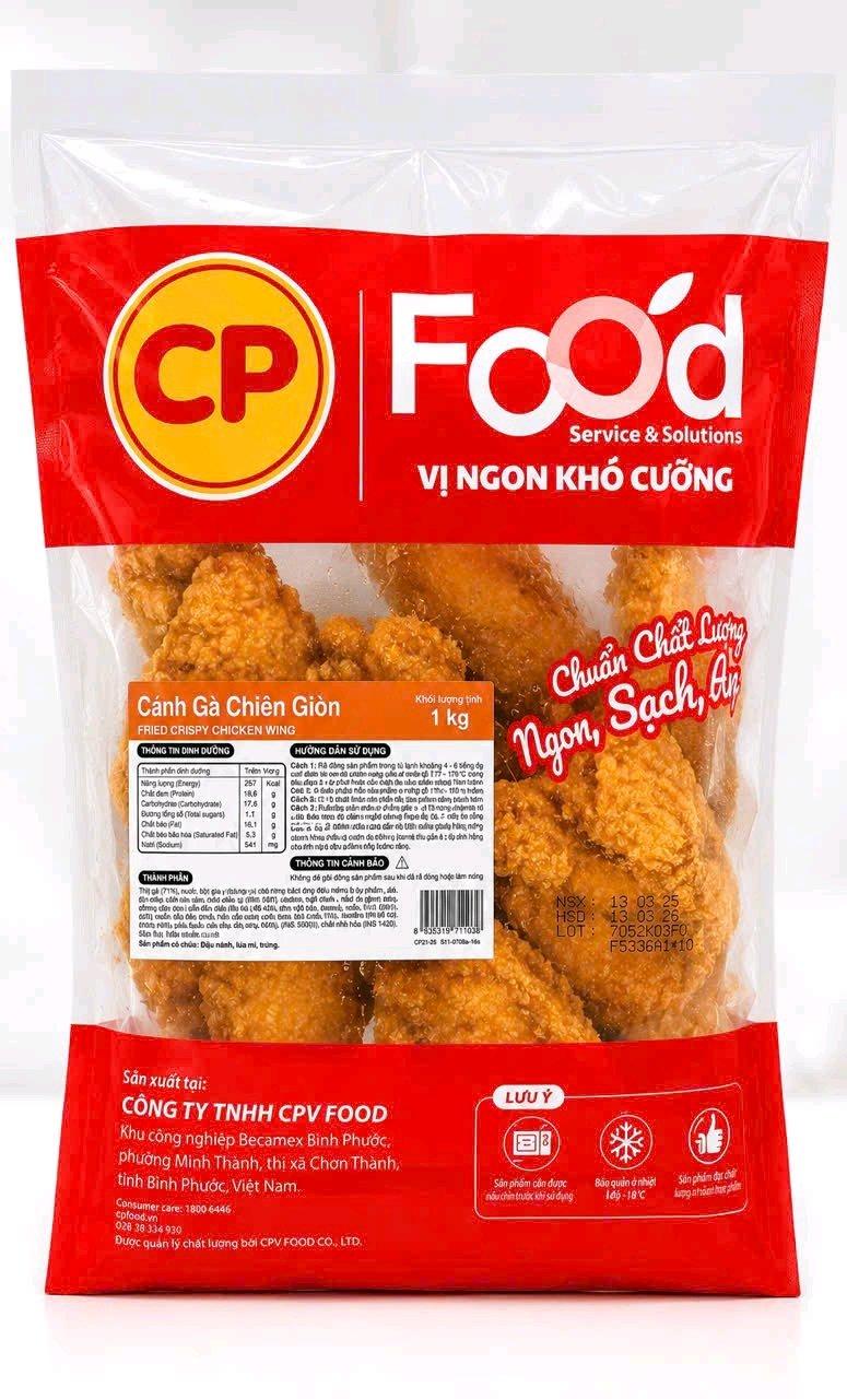 CÁNH GÀ CHIÊN GIÒN CP/KG/GÓI-duoc-ban-tai-NPP XÚC XÍCH CP TIẾN DŨNG  NO31-LK32 KHU  DỊC VỤ HÀ TRÌ HÀ CẦU HÀ ĐÔNG HÀ NỘI
