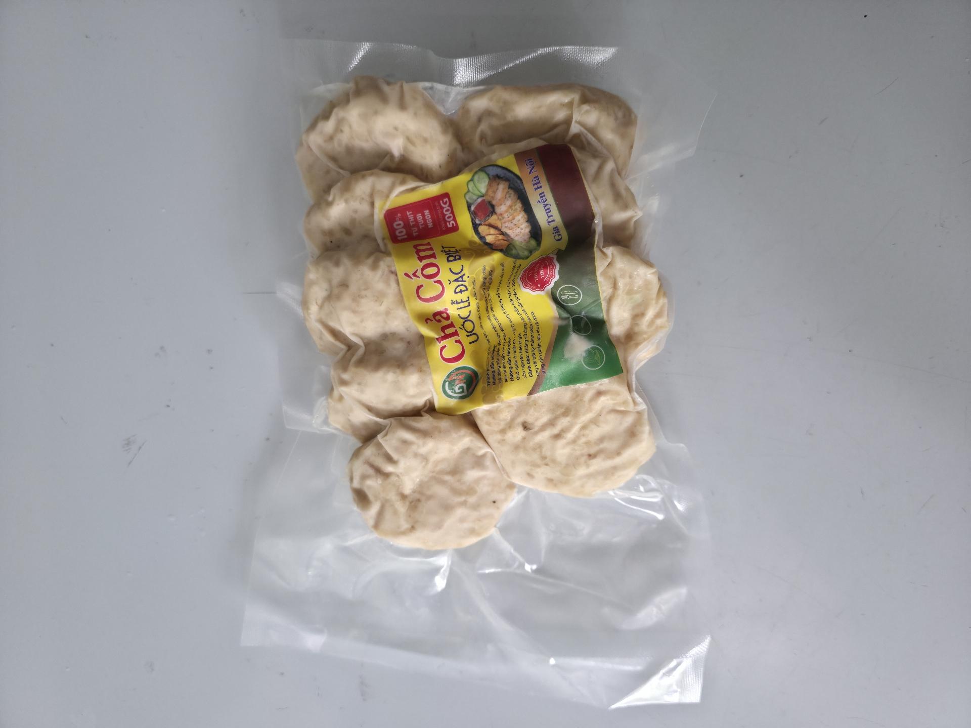 CHẢ CỐM 500G/GÓI-duoc-ban-tai-NPP XÚC XÍCH CP TIẾN DŨNG  NO31-LK32 KHU  DỊC VỤ HÀ TRÌ HÀ CẦU HÀ ĐÔNG HÀ NỘI