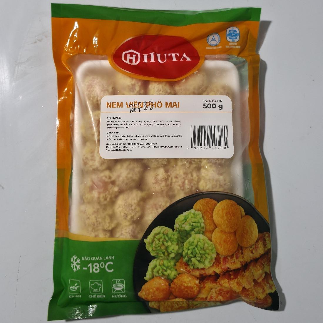 NEM VIÊN PHO MAI HUTA 500G-duoc-ban-tai-NPP XÚC XÍCH CP TIẾN DŨNG  NO31-LK32 KHU  DỊC VỤ HÀ TRÌ HÀ ĐÔNG HÀ NỘI