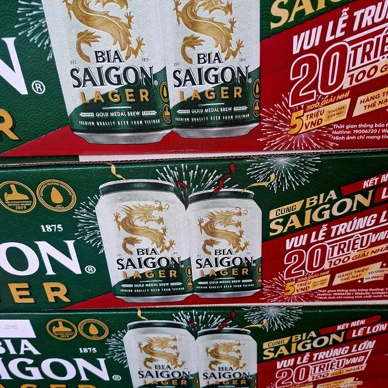 NCG Bia SG Lager Xanh Thùng [330ml × 24lon]-duoc-ban-tai-Tạp Hóa Candy House's _ NPK