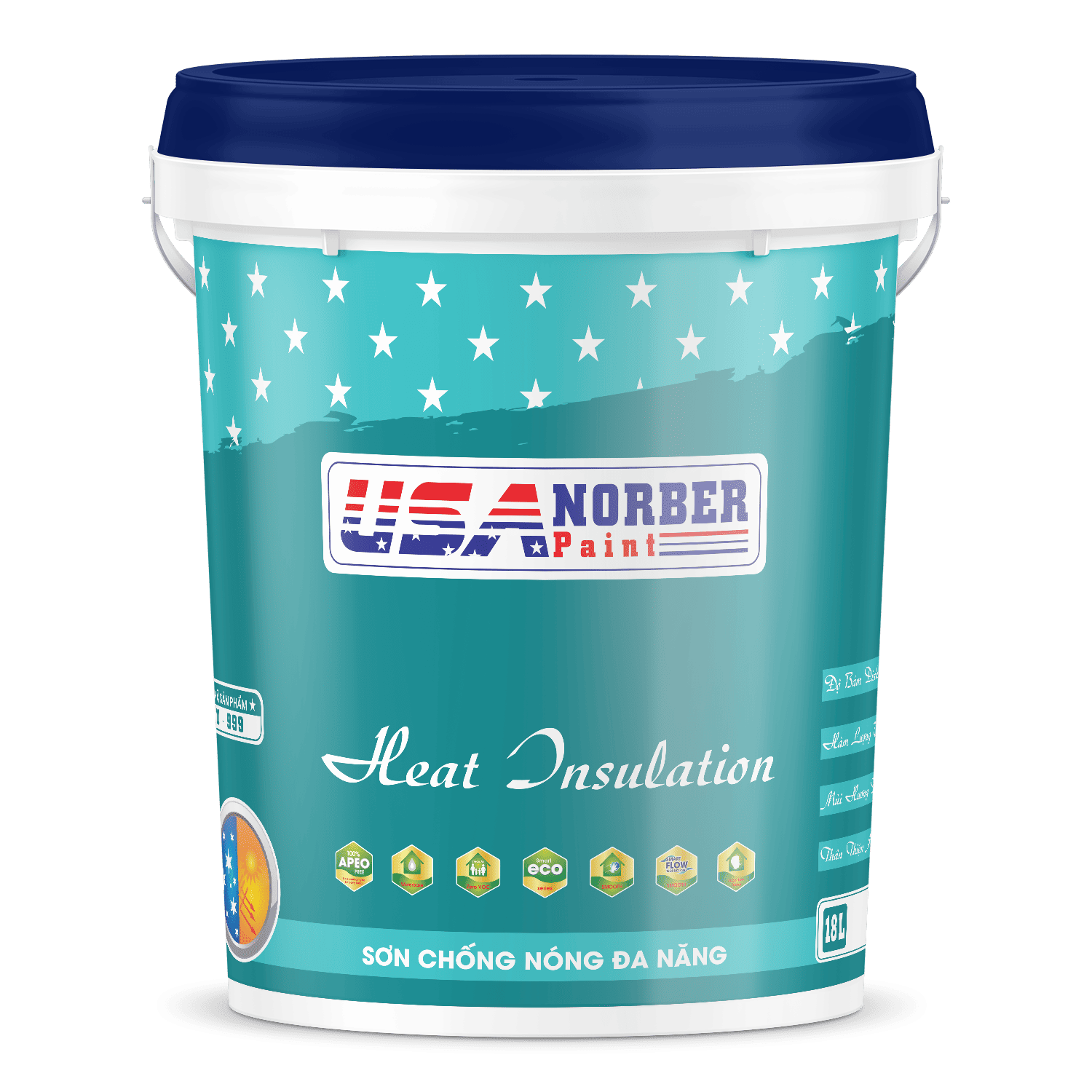 Sơn chống nóng đa năng HEAT INSULATION-duoc-ban-tai-HVN Siêu thị sơn và chống thấm