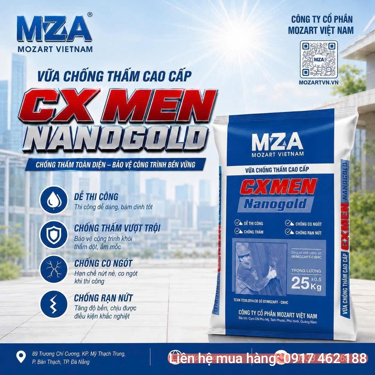 Vữa chống thấm NanoGold-duoc-ban-tai-HVN Siêu thị sơn và chống thấm