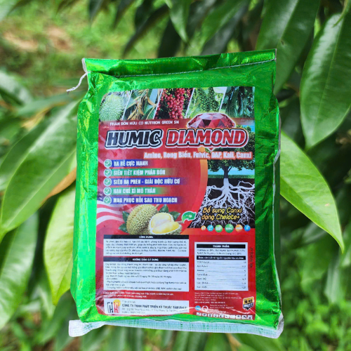 Humic viên Diamond 39% bao xanh-duoc-ban-tai-PHÂN BÓN NHẬP KHẨU