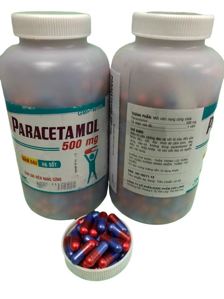 .Paracetamol 500mg (500v TÍM CL) -duoc-ban-tai-💊 Đóng Toa  (Ship cod toàn quốc) 💊