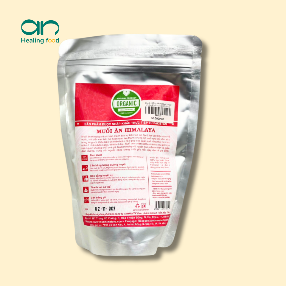 MUỐI HỒNG Himalaya (nhập khẩu Pakistan organic )500G-duoc-ban-tai-An Healing Food - Thực Phẩm Là Thuốc