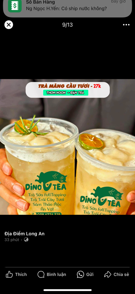 Trà mãng cầu -duoc-ban-tai-DINO TEA Tân An