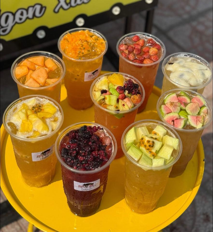 Trà dâu tằm xoài , cam, ổi -duoc-ban-tai-DINO TEA Tân An