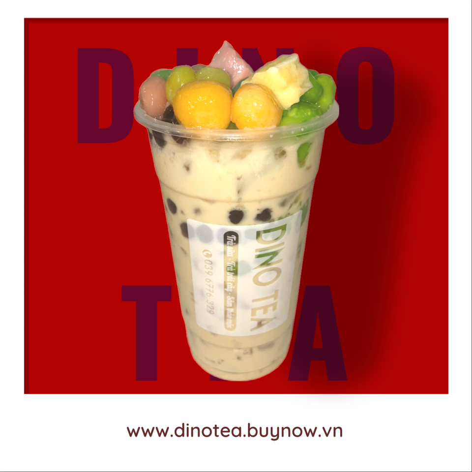 Olong Sữa - Fulltopping-duoc-ban-tai-DINO TEA Tân An