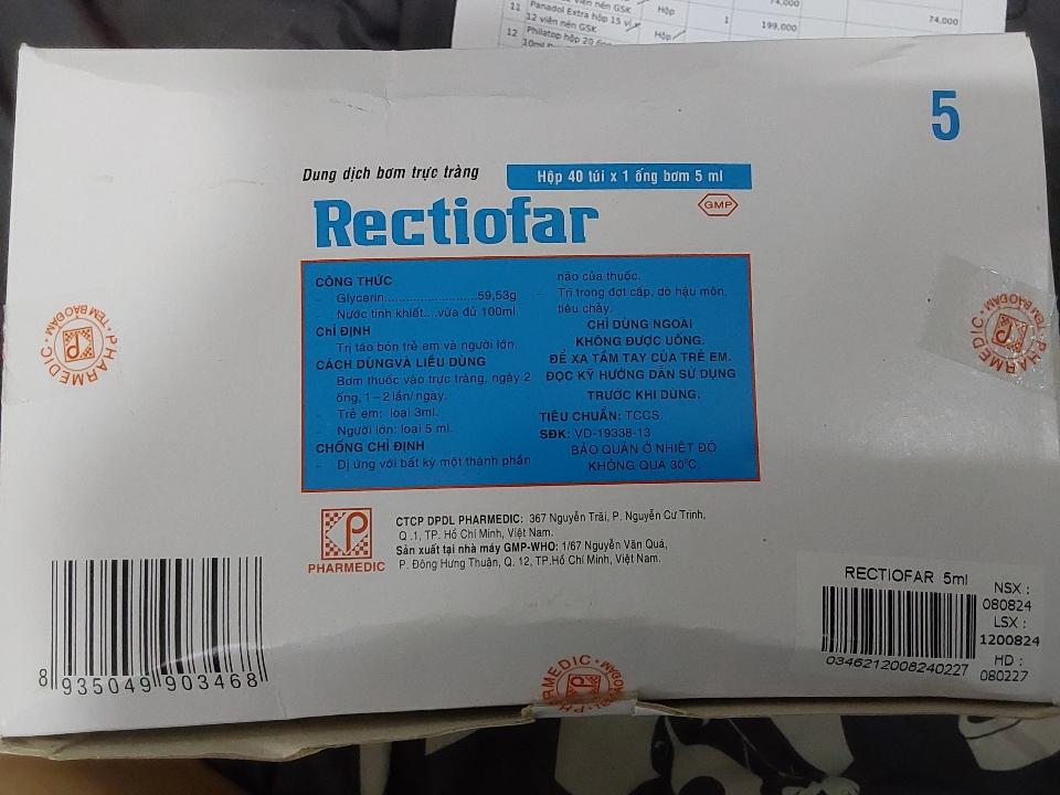 Rectiofar 5ml-duoc-ban-tai-Nhà thuốc bảo hân 2