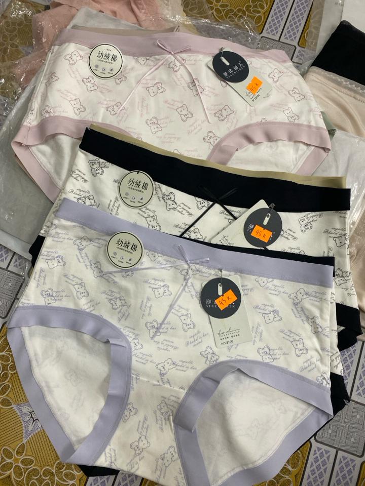 QC208. quần chíp cotton hình gấu 8106-duoc-ban-tai-Thơm Nguyễn