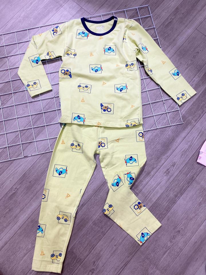 Bộ mặc nhà cotton hoạt hình bé trai-duoc-ban-tai-Thơm Nguyễn