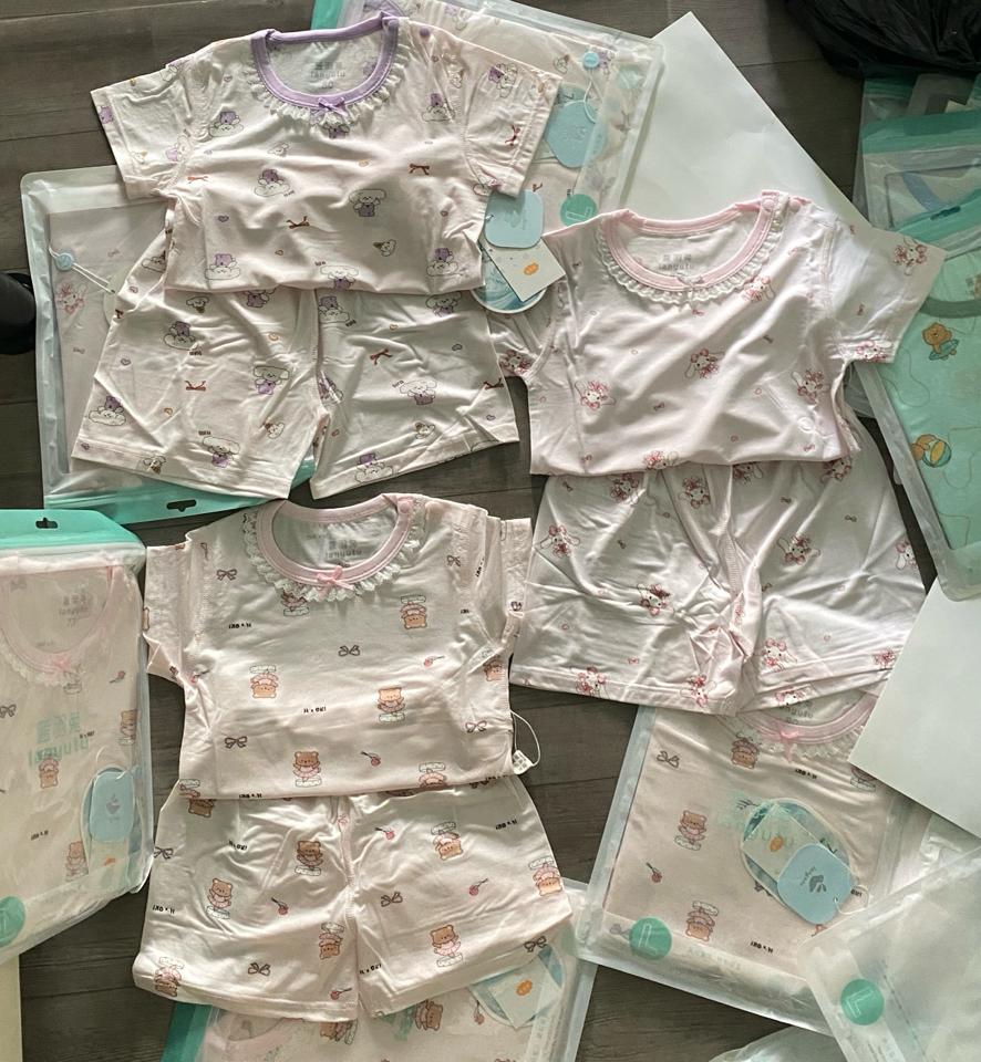 Bk633. bộ cotton lạnh bé gái nhí-duoc-ban-tai-Thơm Nguyễn
