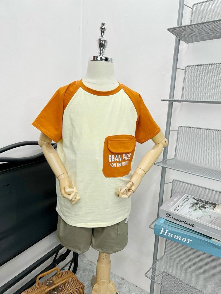 Bk52. Bộ cotton phối túi bé trai-duoc-ban-tai-Thơm Nguyễn