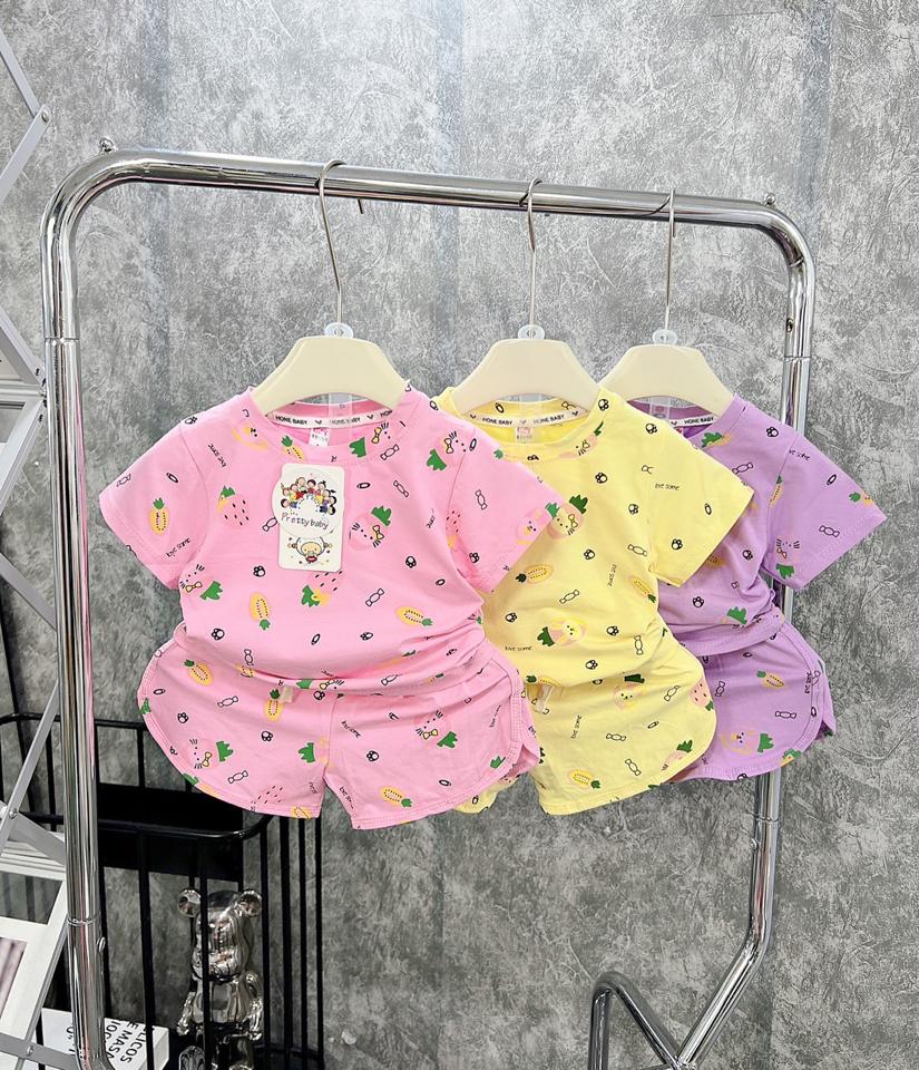 Bk28 bộ cotton hoạ tiết nhí bé gái-duoc-ban-tai-Thơm Nguyễn