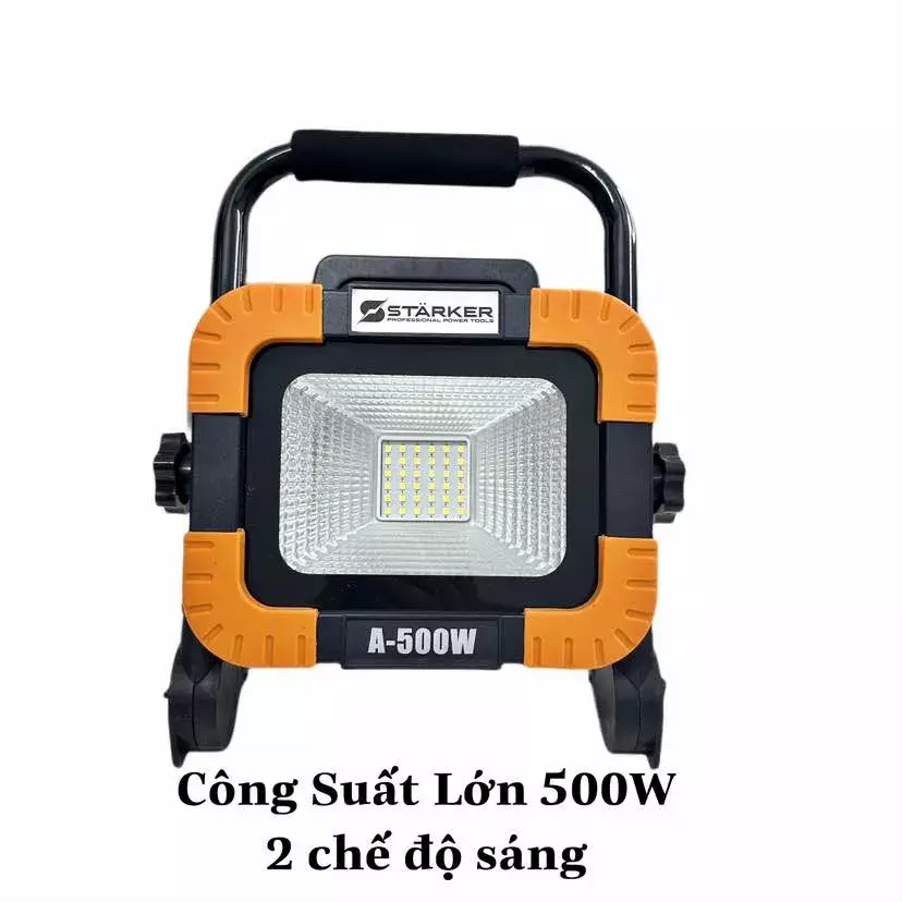 Đèn Pha Led Ngoài Trời Dùng STARKER SK-HL500S dùng phổ thông Makita - 2 chế độ sáng - Công Suất Lớn 500W-duoc-ban-tai-Trung Tâm Điện Máy Hoàng Mỹ