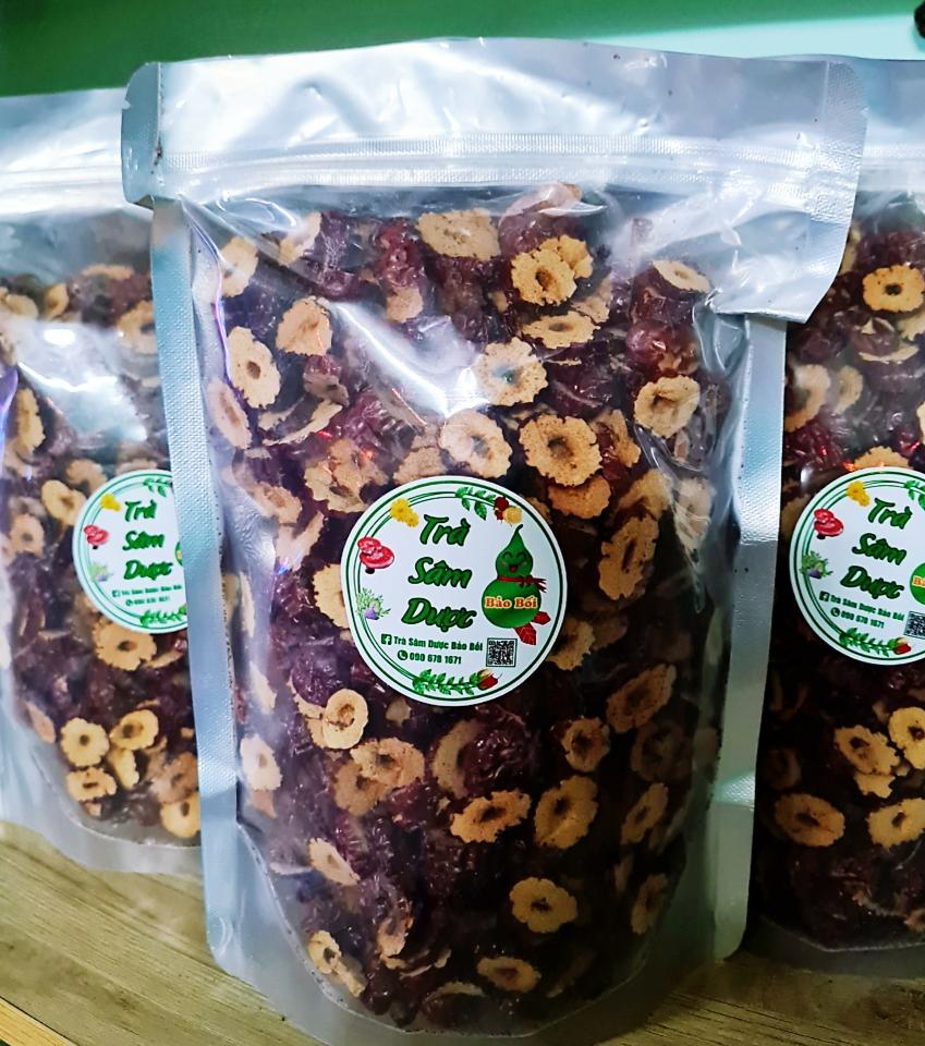 Táo Lát Đỏ Sấy Giòn -duoc-ban-tai-Trà Sâm Dược Bảo Bối