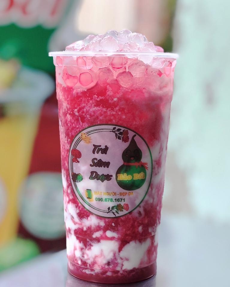 Yogurt Lắc Dâu-duoc-ban-tai-Trà Sâm Dược Bảo Bối