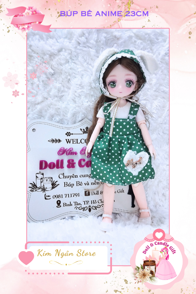 Búp Bê BJD Anime 23cm-duoc-ban-tai-Candle & Doll Gift. Kim Ngân Shop