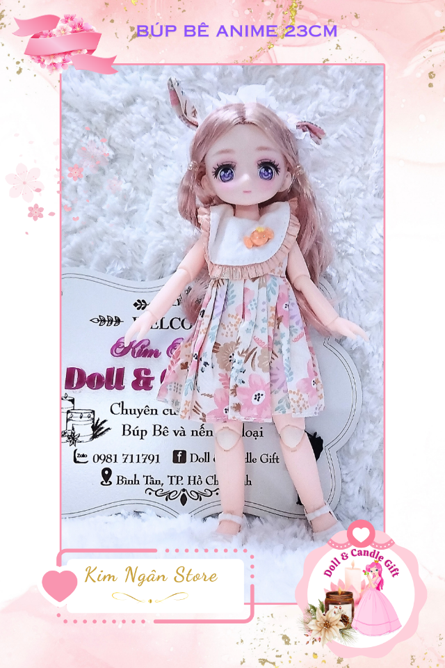 Búp Bê BJD Anime 23cm-duoc-ban-tai-Candle & Doll Gift. Kim Ngân Shop