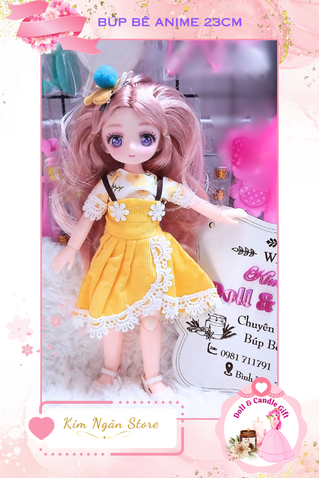 Búp Bê BJD Anime 23cm-duoc-ban-tai-Candle & Doll Gift. Kim Ngân Shop