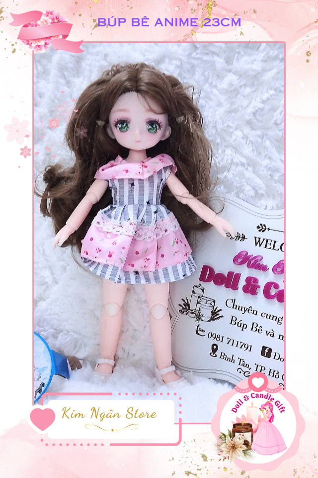 Búp Bê BJD Anime 23cm-duoc-ban-tai-Candle & Doll Gift. Kim Ngân Shop