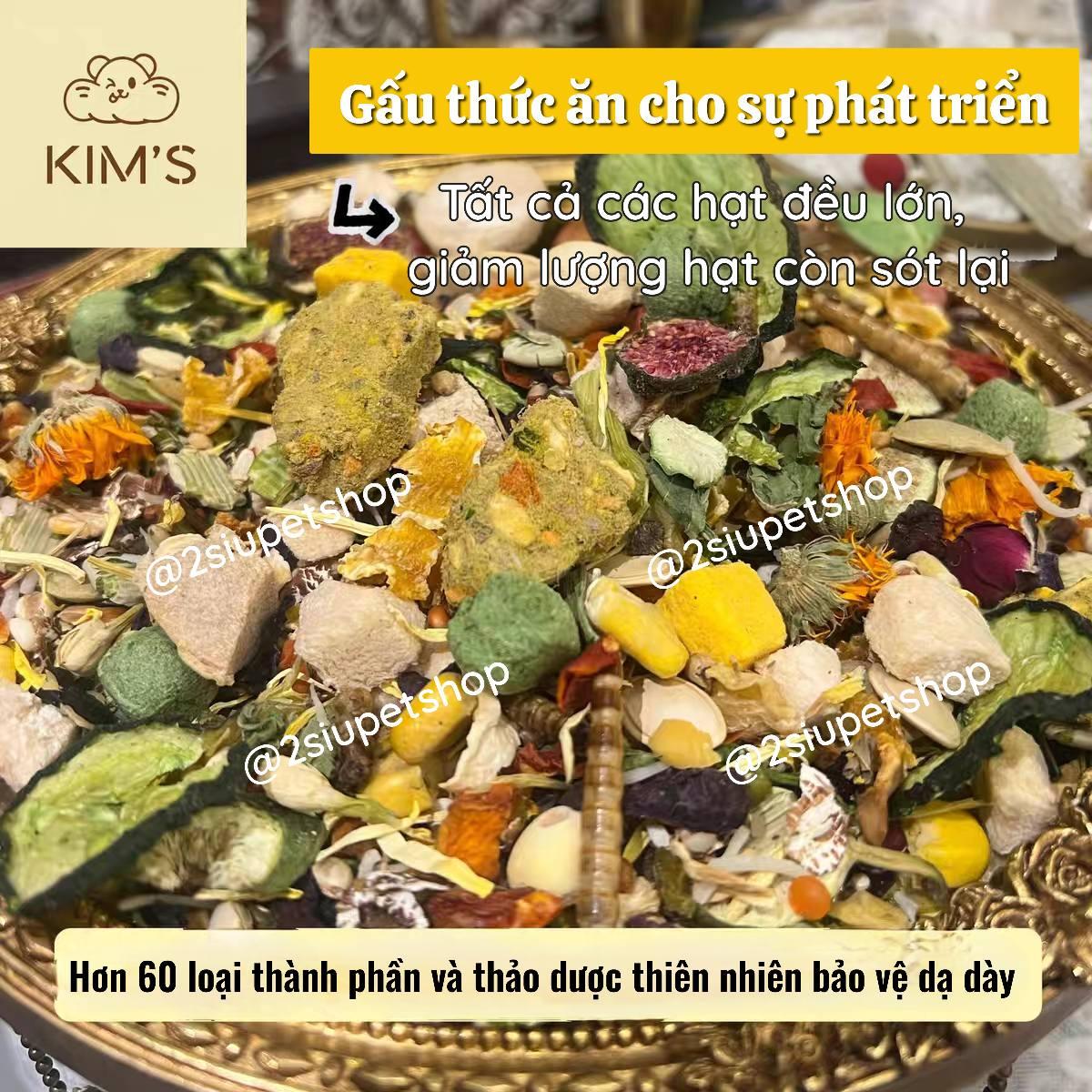 Thức ăn trại kimi  60 thành phần -Tạng to [ 2.5kg]-duoc-ban-tai-2Siupetshop