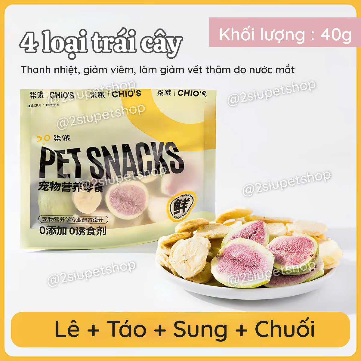 [PET SNACK] Lê/ táo/ Sung / Chuối sấy lạnh - 40g-duoc-ban-tai-2Siupetshop