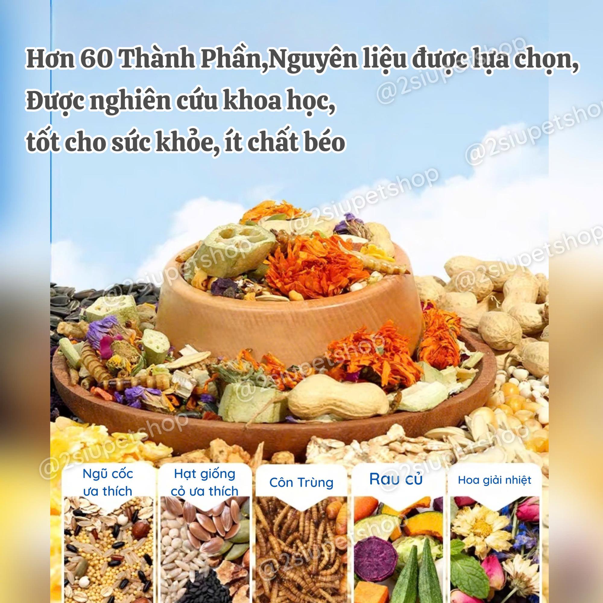 Thức ăn hoàn chỉnh Tiyes Côn trùng Thảo mộc 60 Thành phần siêu dinh dưỡng- 550g-duoc-ban-tai-2Siupetshop