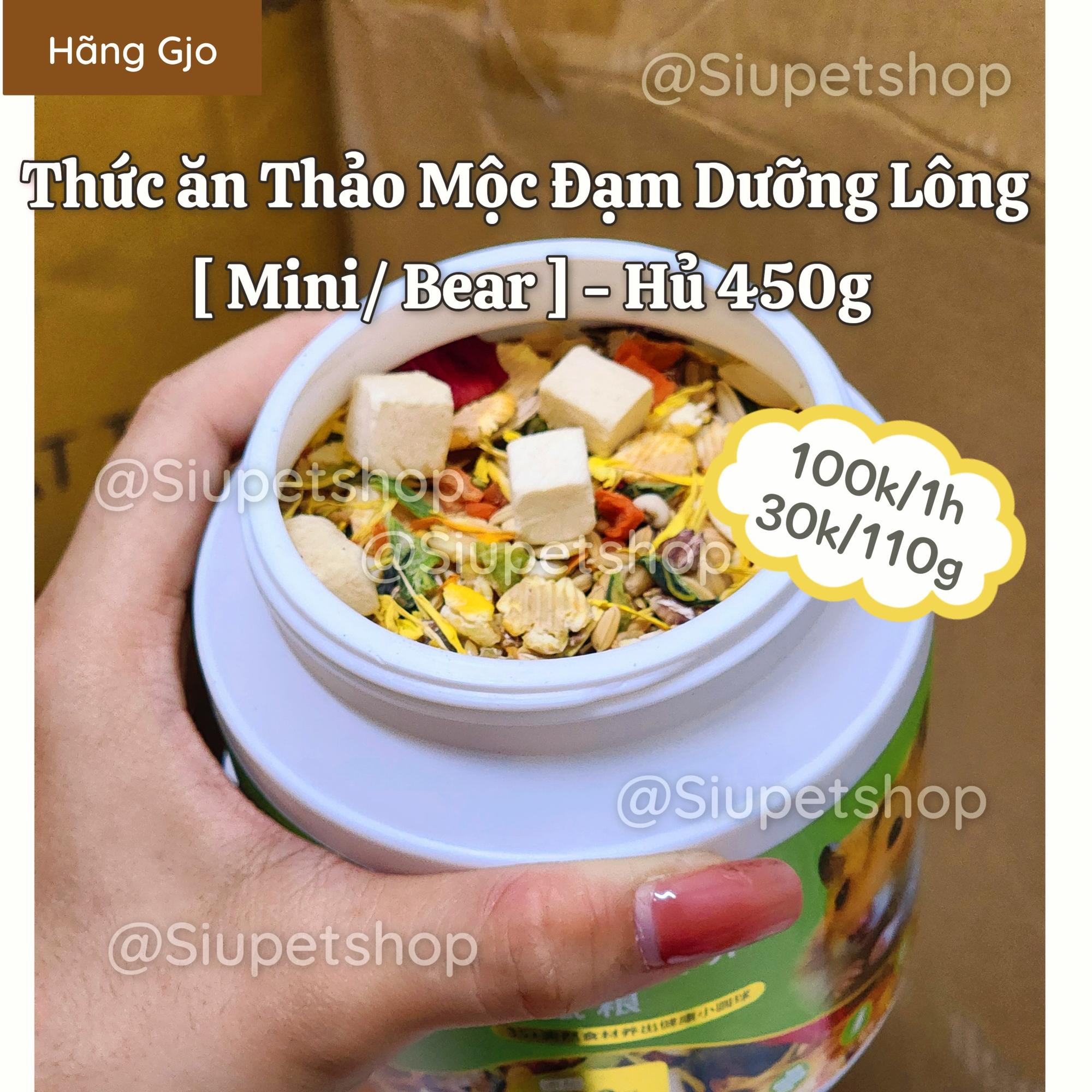 Thức ăn Thảo Mộc Dưỡng Lông [ Mini/ Bear ] - Hủ 450g-duoc-ban-tai-2Siupetshop