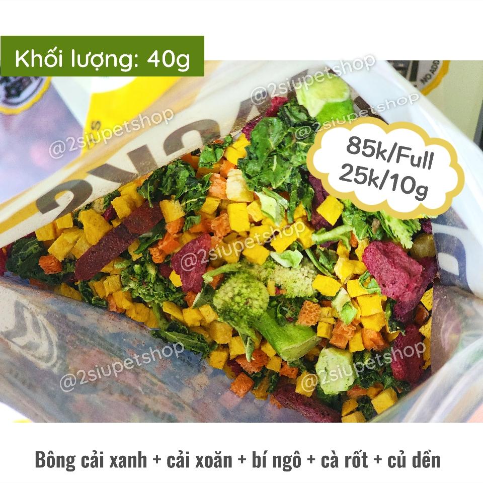 [PET SNACK] Bông cải xanh,Cải xoăn bí ngô, cà rốt, củ dền sấy lạnh- 40g-duoc-ban-tai-2Siupetshop