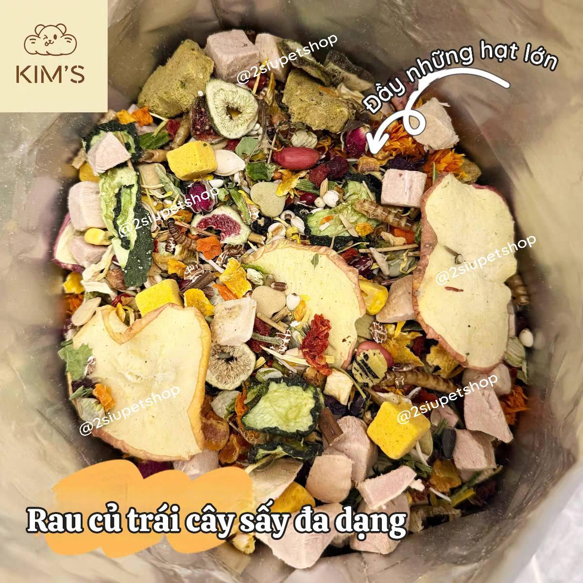 Thức ăn trại kimi  60 thành phần -Tạng to [ 2.5kg]-duoc-ban-tai-2Siupetshop