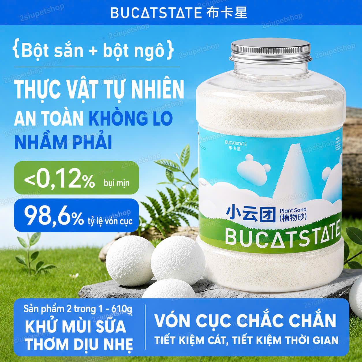 Cát Mây Mịn  Bucatstate- Khử Mùi 600g-duoc-ban-tai-2Siupetshop