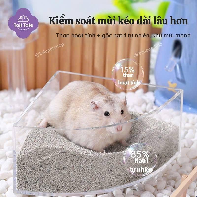 Cát tắm than đen Khử mùi vón tốt Tail tale [ Dạng túi 1kg]-duoc-ban-tai-2Siupetshop