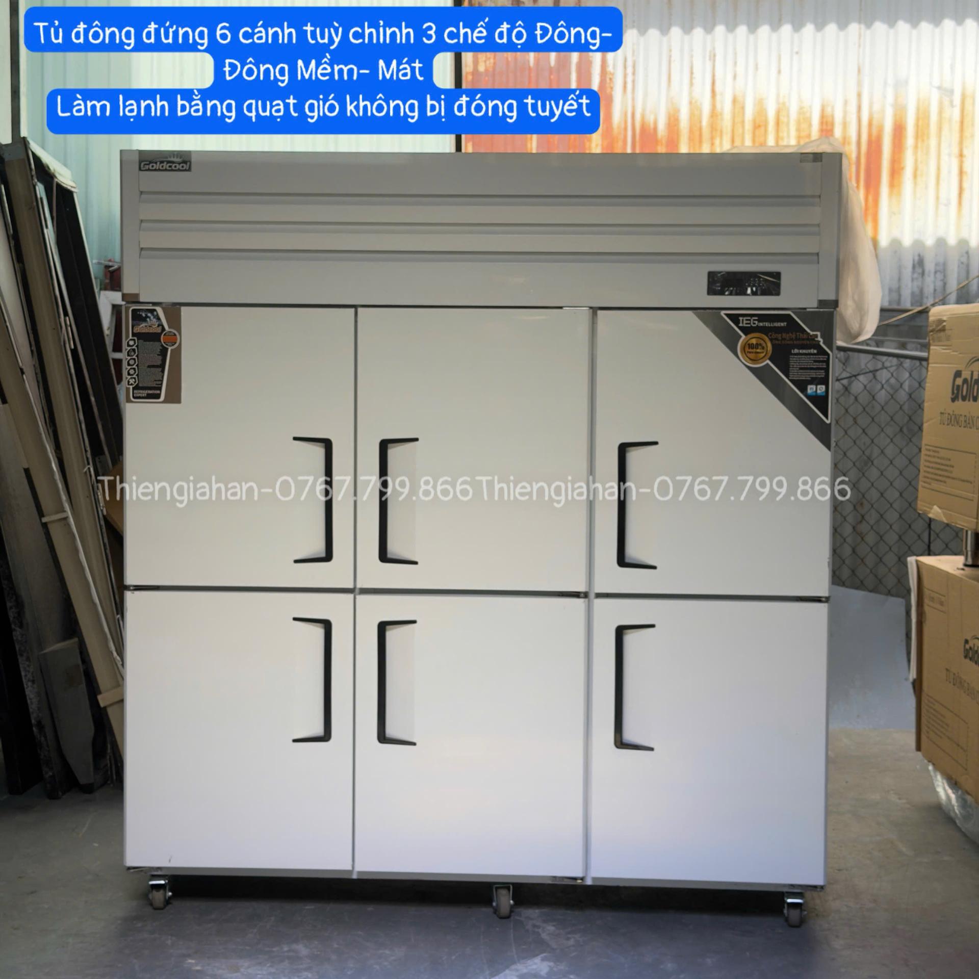 Tủ đông 6 cánh GoldCool (KT: 1800 x 760 x 1950mm) - Quạt gió-duoc-ban-tai-Điện Máy Thiên Gia Hân