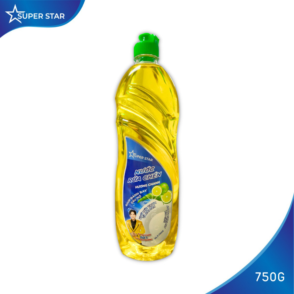 NƯỚC RỬA CHÉN HƯƠNG CHANH 750G - SUPER STAR-duoc-ban-tai-Global Vien