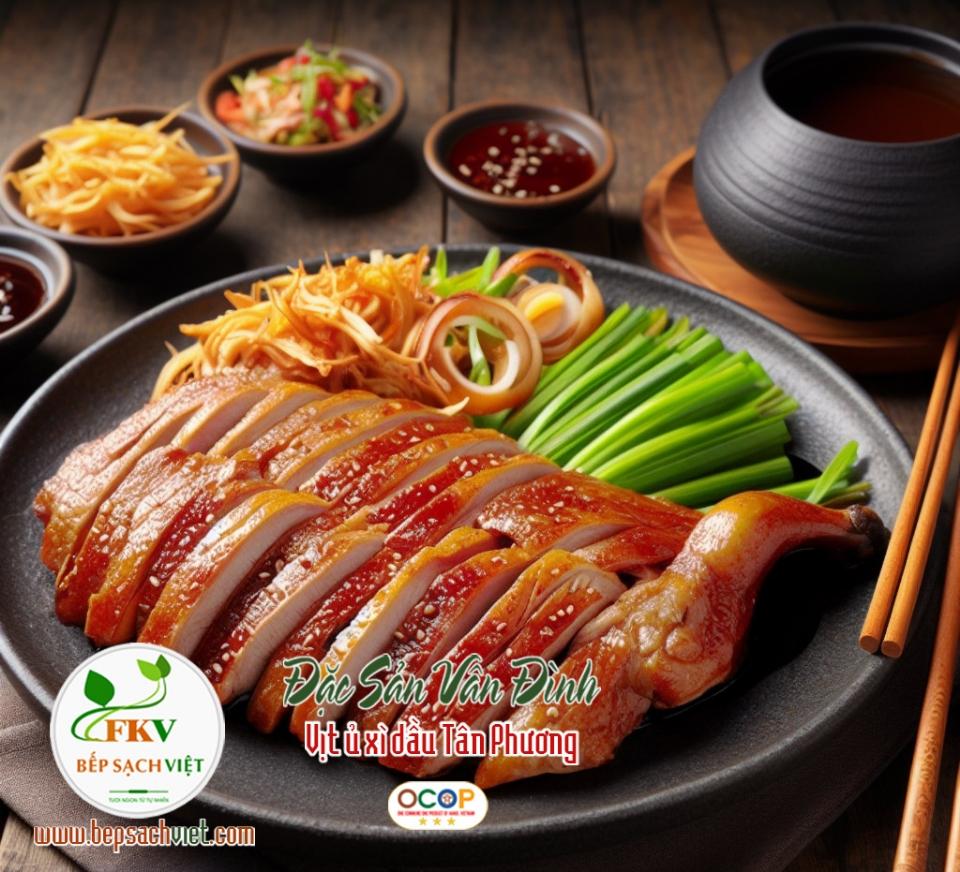 Vịt ủ xì dầu nguyên con-duoc-ban-tai-Bếp sạch Việt