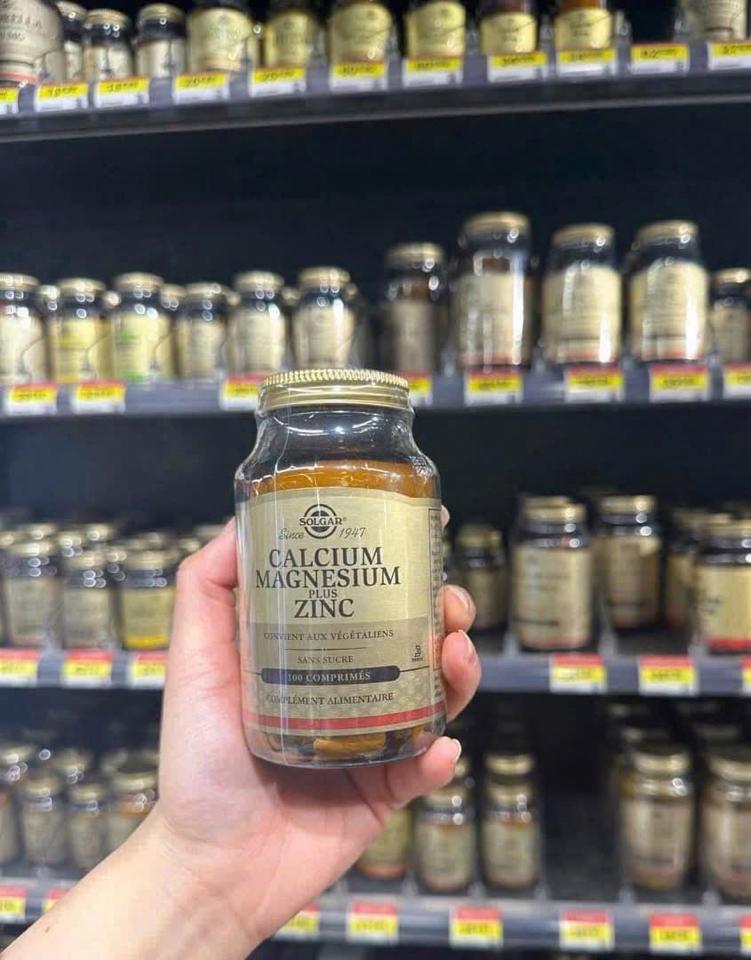 Canxi solgar 100 viên Pháp-duoc-ban-tai-BEE🐝🐝🐝
