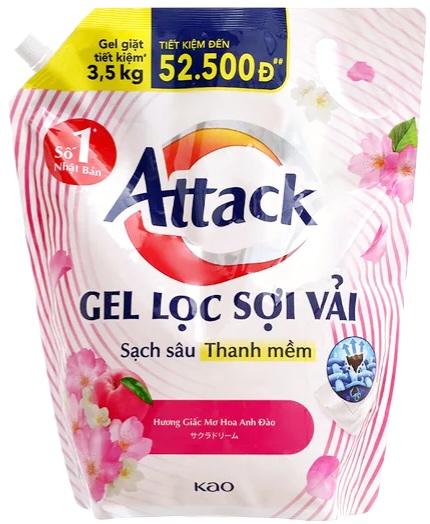 Gel lọc sợi vải Attack Hoa Anh Đào 3.5kg-duoc-ban-tai-Thắng Thư