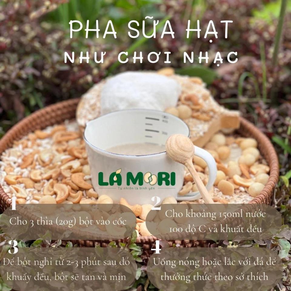 Bột đậu truyền thống Lá Mori không dừa, không đường Hộp 400g-duoc-ban-tai-Tin Tin coffee - Mạch Đông