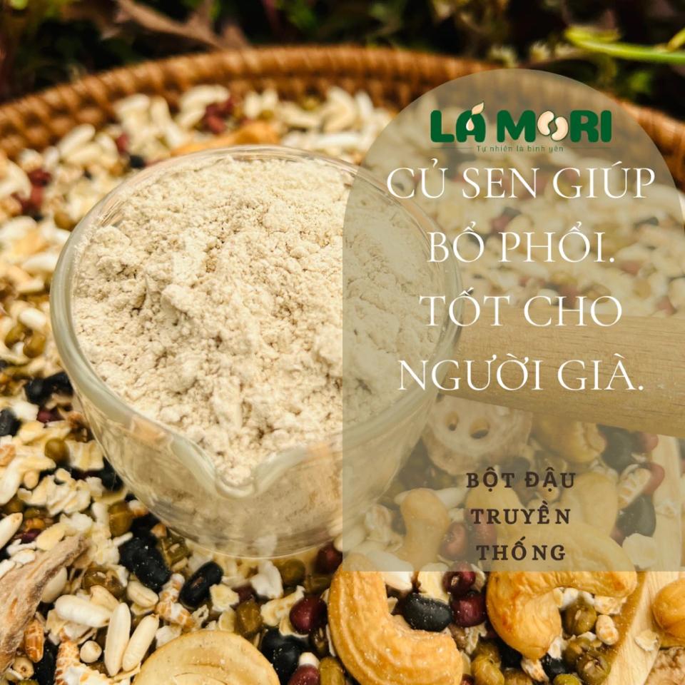 Bột đậu truyền thống Lá Mori không dừa, không đường Hộp 400g-duoc-ban-tai-Tin Tin coffee - Mạch Đông