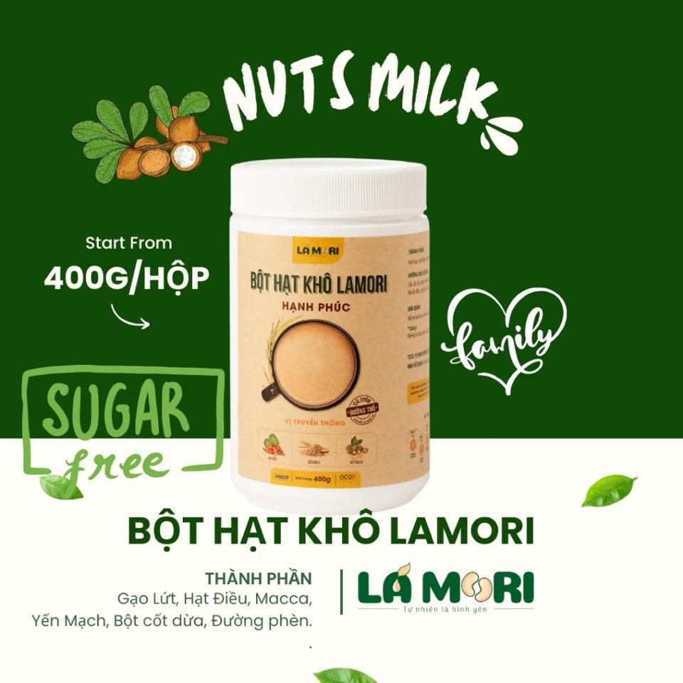 Bột hạt khô Lá Mori - Milk hạt khô có đường Hộp 400g-duoc-ban-tai-Tin Tin coffee - Mạch Đông
