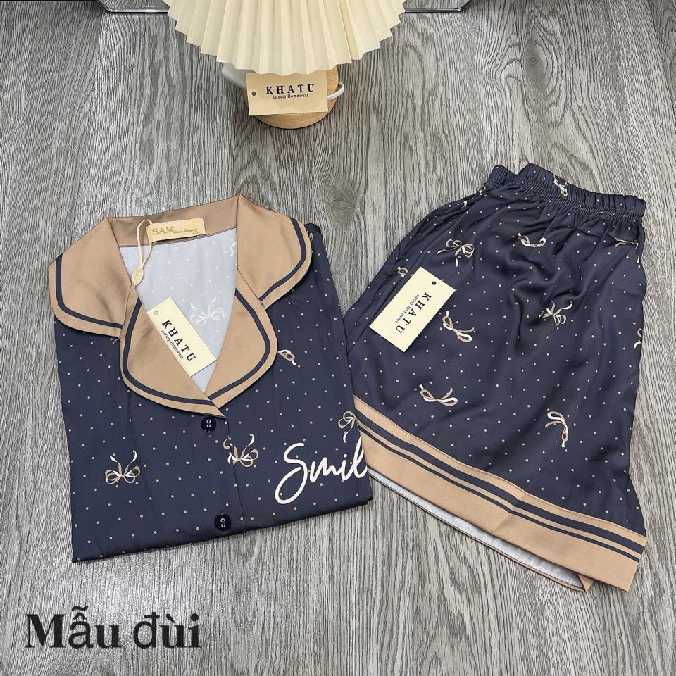Đùi sam chấm bi xanh than-duoc-ban-tai-Khả Tú Pijamas