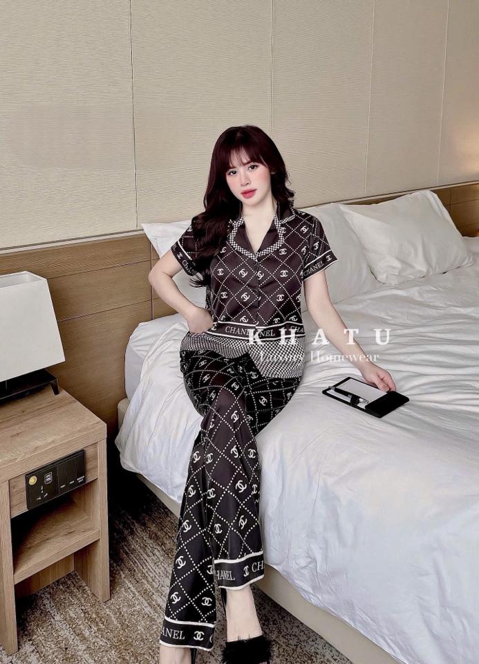 Cộc KT kẻ chanel-duoc-ban-tai-Khả Tú Pijamas