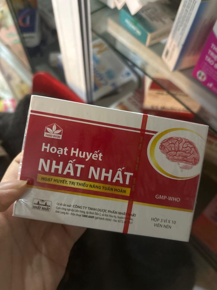 Hoạt huyết nhất nhất-duoc-ban-tai-Quầy thuốc trung tâm