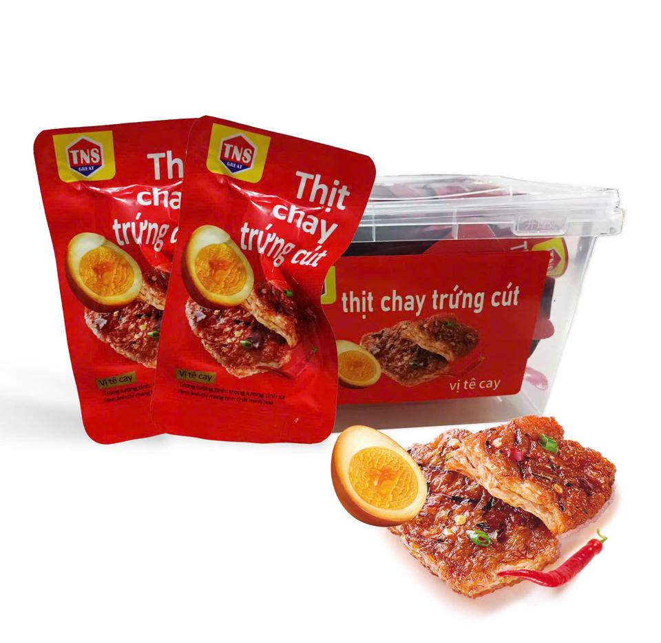 Thịt chay trứng cút đỏ-duoc-ban-tai-Hàng Học Sinh