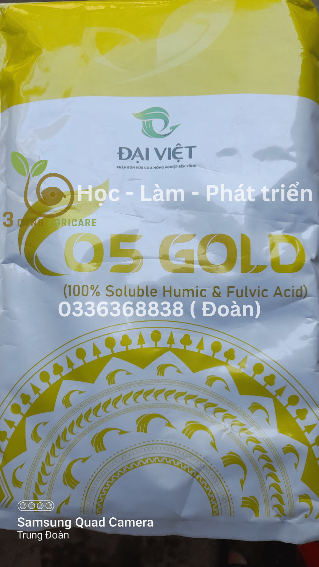 Phân bón lá Humic & Fulic Acid Đại Việt  05 Gold ( 100% Soluble Humic & Fulvic Acid )-duoc-ban-tai-3 Cùng : Học - Làm - Phát triển