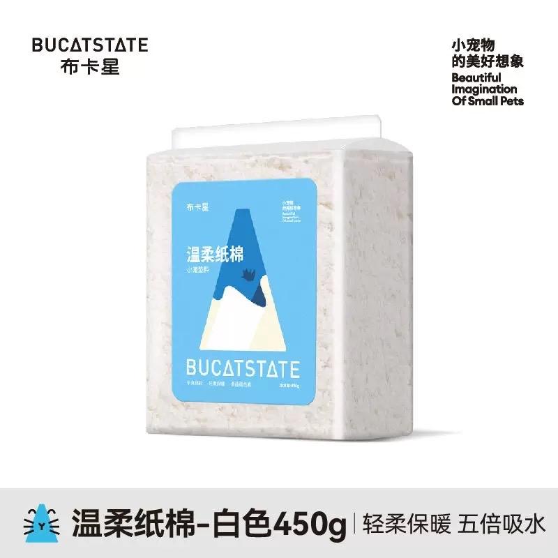 Giấy Lót Chuồng Trắng Bucatstate Túi 450g-duoc-ban-tai-Nhian Pet Shop
